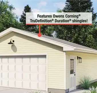 Menards Montana 2-Car Garage 24' x 24' x 8' Material List offer