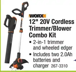 Menards WORX 12 20-Volt String Trimmer & 20-Volt Leaf Blower 2-Tool Cordless Combo Kit offer