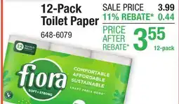 Menards Fiora Toilet Paper - 12 Double Rolls offer