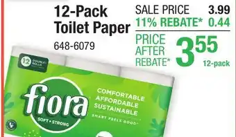 Menards Fiora Toilet Paper - 12 Double Rolls offer