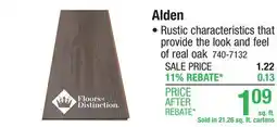 Menards Floors of Distinction Alden Columbia Oak 8-1/32 x 47-5/8 Laminate Flooring (21.26 sq.ft/ctn) offer