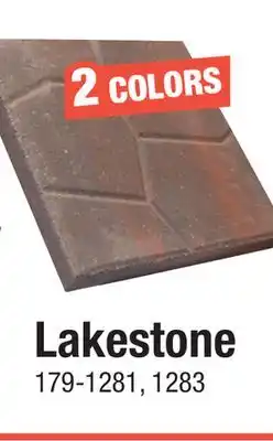 Menards 16 x 16 Red/Black Lakestone Patio Block offer
