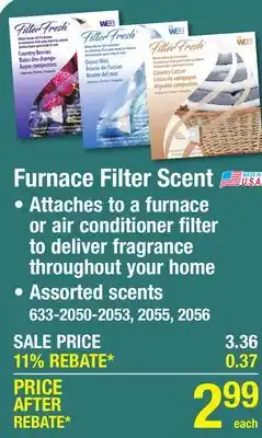 Menards Filter Fresh Berry Scented Air Filter Air Freshener offer