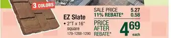 Menards 16 x 16 Sienna EZ Slate Patio Block offer