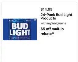 Walgreens 24-Pack Bud Light Products offer
