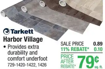 Menards Tarkett Harbor Village Grey Concrete Sheet Vinyl 12 ft. Wide offer