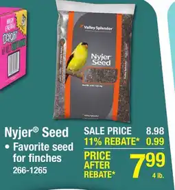 Menards Valley Splendor Nyjer Seed Wild Bird Food Seed - 4 lb offer