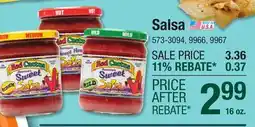 Menards Red Cactus Hot Salsa - 16oz offer