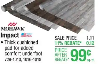 Menards Mohawk Impact Midland Timber Sheet Vinyl 12 ft. Wide offer