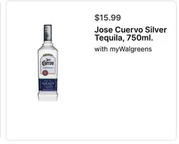 Walgreens Jose Cuervo Silver Tequila, 750ml offer