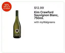 Walgreens Kim Crawford Sauvignon Blanc, 750ml offer