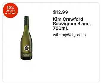 Walgreens Kim Crawford Sauvignon Blanc, 750ml offer