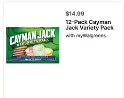 Walgreens 12-Pack Cayman Jack Variety Pack offer