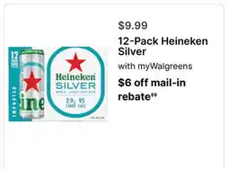 Walgreens 12-Pack Heineken Silver offer