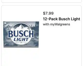 Walgreens 12-Pack Busch Light offer