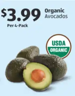 Aldi Organic Avocados offer