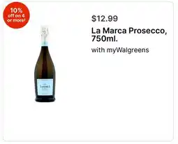 Walgreens La Marca Prosecco, 750ml offer
