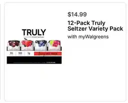 Walgreens Truly Seltzer Variety Pack offer