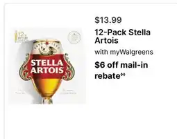 Walgreens 12-Pack Stella Artois offer