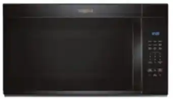 Menards Whirlpool 1.7 cu.ft. Black Over-the-Range Microwave offer