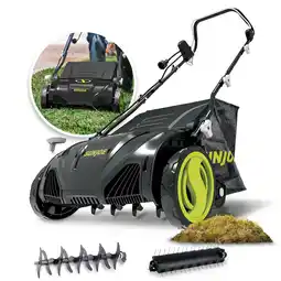 Walmart Sun Joe 15 Electric Lawn Dethatcher + Scarifier, 13-Amp, Adjustable Height offer