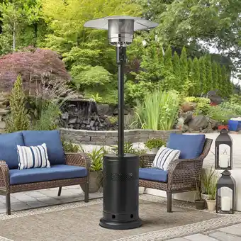 Walmart Mainstays 48,000 BTU Propane Gas Outdoor Freestanding Metal Patio Heater, Black offer