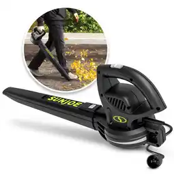 Walmart Sun Joe All-Purpose 6-Amp Electric Handheld Leaf Blower, 155 mph, 260 CFM offer