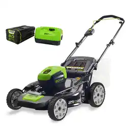 Walmart Greenworks 80V 21 Push Mower with (1) 4Ah Battery & Charger 2501202VT offer