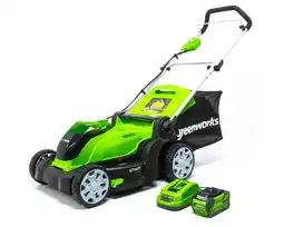 Walmart Greenworks 40V 17 Cordless Walk-Behind Push Lawn Mower with 4.0 Ah Battery and Charger 2508302 offer