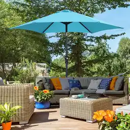 Walmart Autlaycil 7.5 ft Patio Umbrella with Tilt and Crank, Adjustable Outdoor Market Umbrellas (Coffee) offer