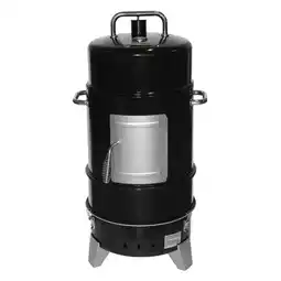 Walmart Grill Boss Vertical Charcoal Smoker, 4 Tier, 564 Sq In Cooking Area, Black offer