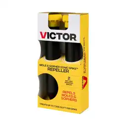 Walmart Victor Mole and Gopher Sonic Spike - Electronic Pest Repeller - 2 Pack offer