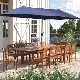 Walmart Autlaycil 13 FT Patio Umbrella with Sun Protection & Easy Crank for Deck Pool Patio, Navy Blue offer