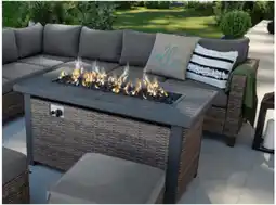 Walmart Better Homes & Gardens 50 inch Brookbury Gas Burning Steel Fire Pit Table offer