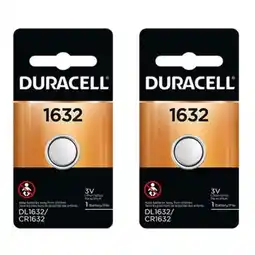 Walmart 2 Pcs Duracell CR1632 1632 Car Remote Batteries offer