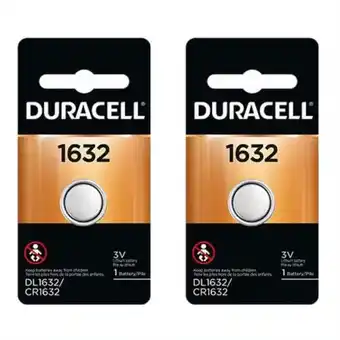 Walmart 2 Pcs Duracell CR1632 1632 Car Remote Batteries offer