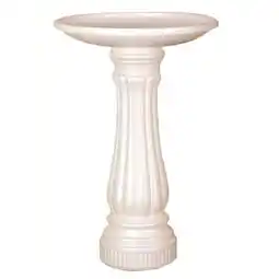 Walmart 61010 Round Resin Bird Bath, White offer