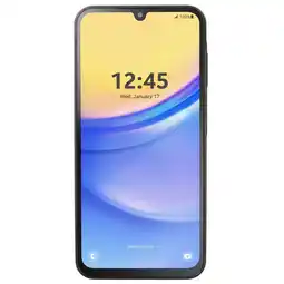 Walmart Tracfone Samsung Galaxy A15, 64GB, 5G, Black - Prepaid Smartphone [Locked to Tracfone] offer