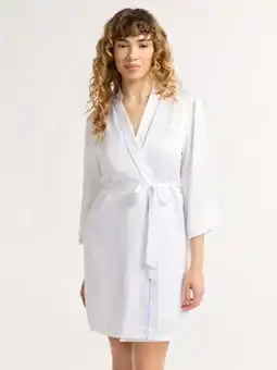 Walmart Joyspun Women’s and Women’s Plus Bridal Satin Robe, Sizes XS to 3X offer