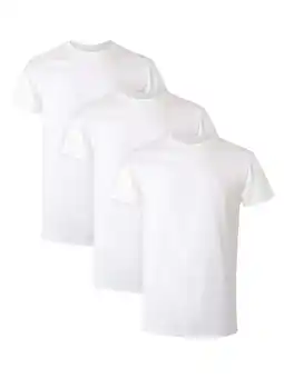 Walmart Hanes Men's Comfort Fit Ultra Soft Cotton White Crew T-Shirt Undershirts, 3 Pack offer