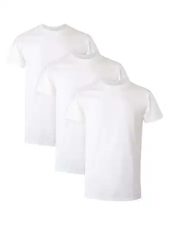 Walmart Hanes Men's Comfort Fit Ultra Soft Cotton White Crew T-Shirt Undershirts, 3 Pack offer