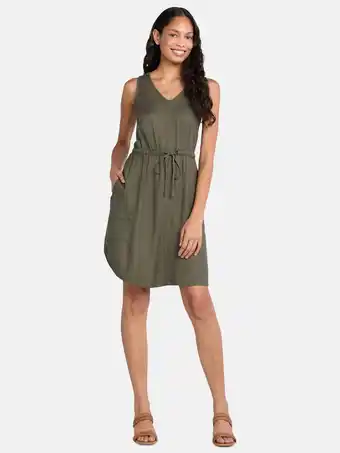 Walmart Time and Tru Women's Sleeveless Utility Dress, Sizes XS-XXXL offer
