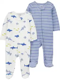 Walmart Carter's Child of Mine Baby Girl, Sleep 'n Play, 2-Pack, Sizes Preemie-6/9 months offer