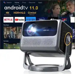 Walmart ULTIMEA Nova C40 Lite WiFi Bluetooth 4K HDR Mini Projector, Black, 1 Count, 1 Pack offer