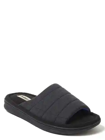 Walmart Dearfoams Cozy Comfort Men's Jersey Slide Slippers offer
