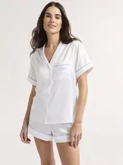 Walmart Joyspun Women’s and Women’s Plus Bridal Satin Shortie Pajama Set, Sizes XS to 3X offer