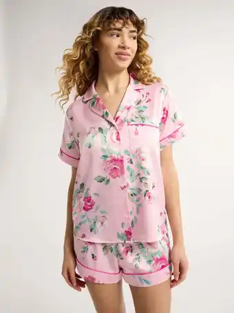 Walmart Joyspun Women’s and Women’s Plus Bridal Satin Shortie Pajama Set, Sizes XS to 3X offer