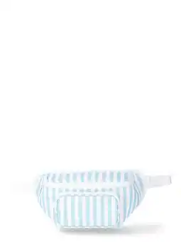 Walmart No Boundaries Beach Cooler Fanny Pack, Blue Stripe, Women’s offer