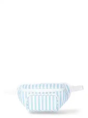 Walmart No Boundaries Beach Cooler Fanny Pack, Blue Stripe, Women’s offer