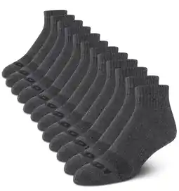 Walmart AND1 Men's Cushion Quarter Socks, 12 Pack offer
